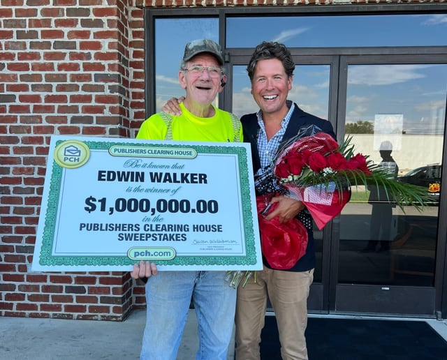 Alabama man wins $1 million from Publisher's Clearing House
