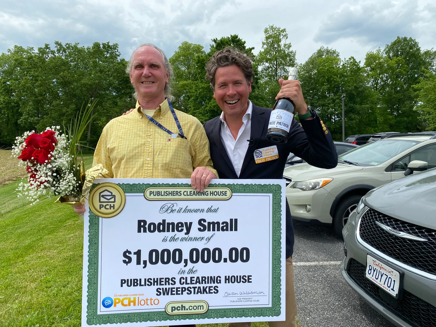 Publishers Clearing House Prize Patrol delivers $1 million check
